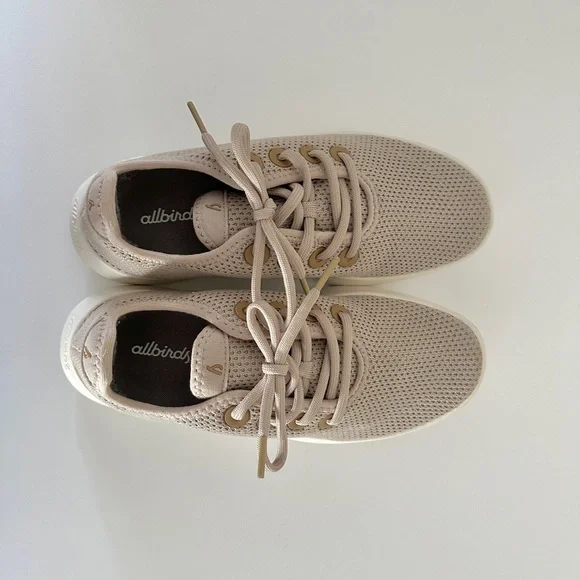 Allbirds Tree Runner Womens 7 Sneakers Rugged Beige Natural White Sole - Picture 4 of 8